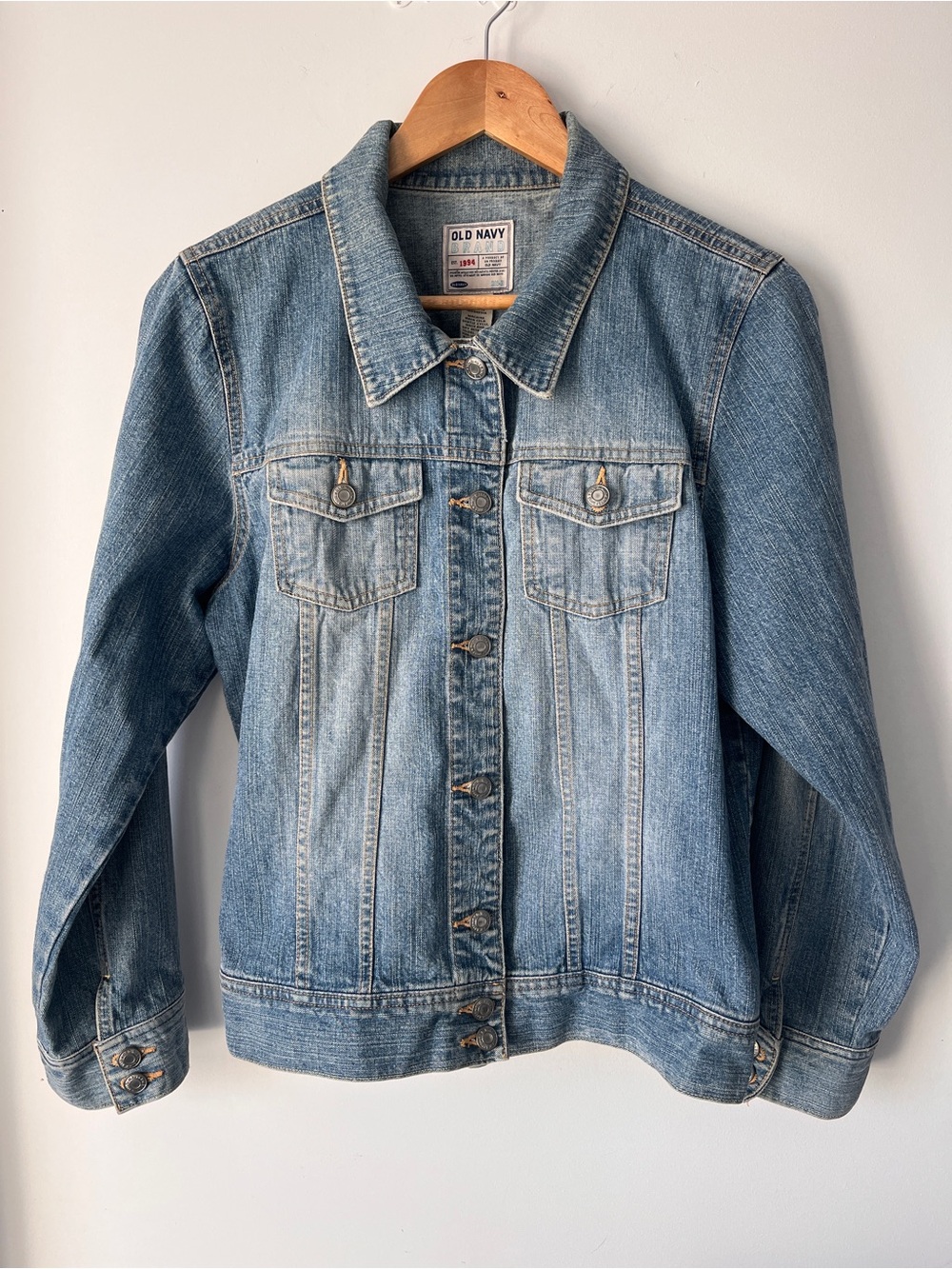 Vintage Y2K Old Navy 100% Cotton Denim Jacket - Size XL | Grunge